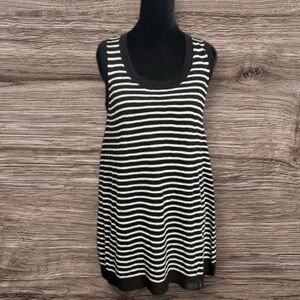 Workshop Andrea Jovine Black & White knit Striped Tank Top